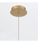Pendant lamps spheres - Quintiesse Palmas small pendant lamp - 2 light sources - Brushed gold Elstead Lighting QN-PALMAS-2MP-BG - product 6