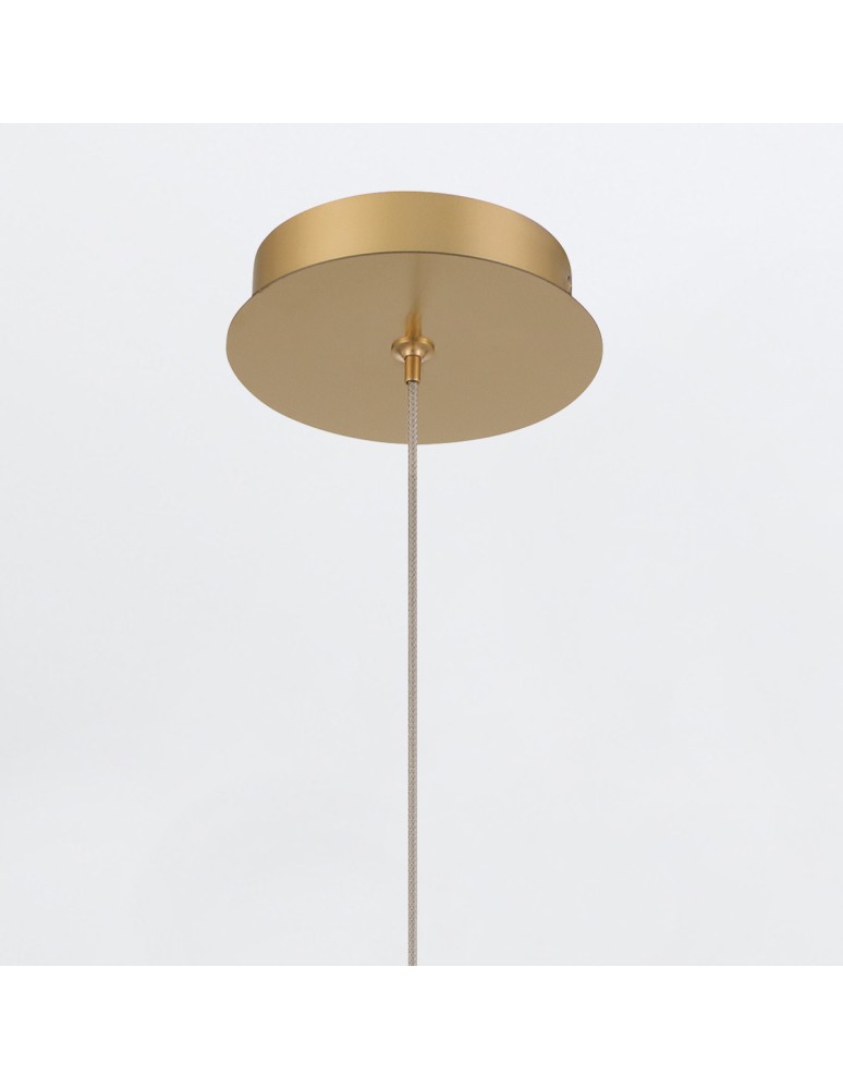 Pendant lamps spheres - Quintiesse Palmas small pendant lamp - 2 light sources - Brushed gold Elstead Lighting QN-PALMAS-2MP-BG - product kolory-swiatla.pl 6