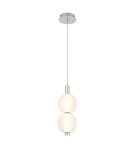Pendant lamps spheres - Quintiesse Palams small pendant lamp - 2 light sources - Polished Nickel Elstead Lighting QN-PALMAS-2MP-PN - product 1