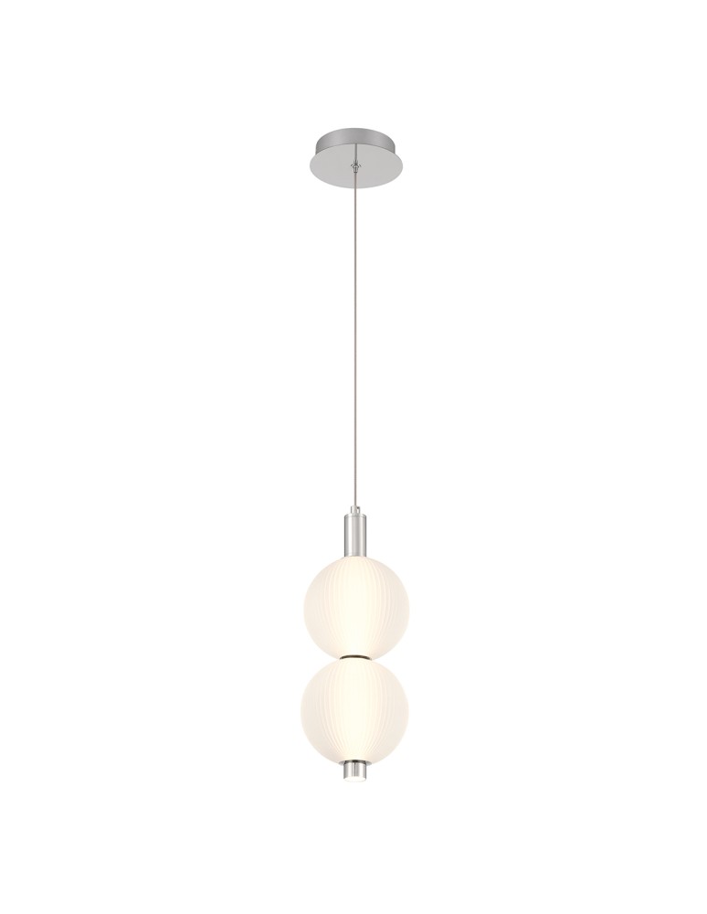 Quintiesse Mała lampa wisząca Palams - 2 źródła światła - Polerowany nikiel QN-PALMAS-2MP-PN