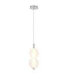 Pendant lamps spheres - Quintiesse Palams small pendant lamp - 2 light sources - Polished Nickel Elstead Lighting QN-PALMAS-2MP-PN - product 2