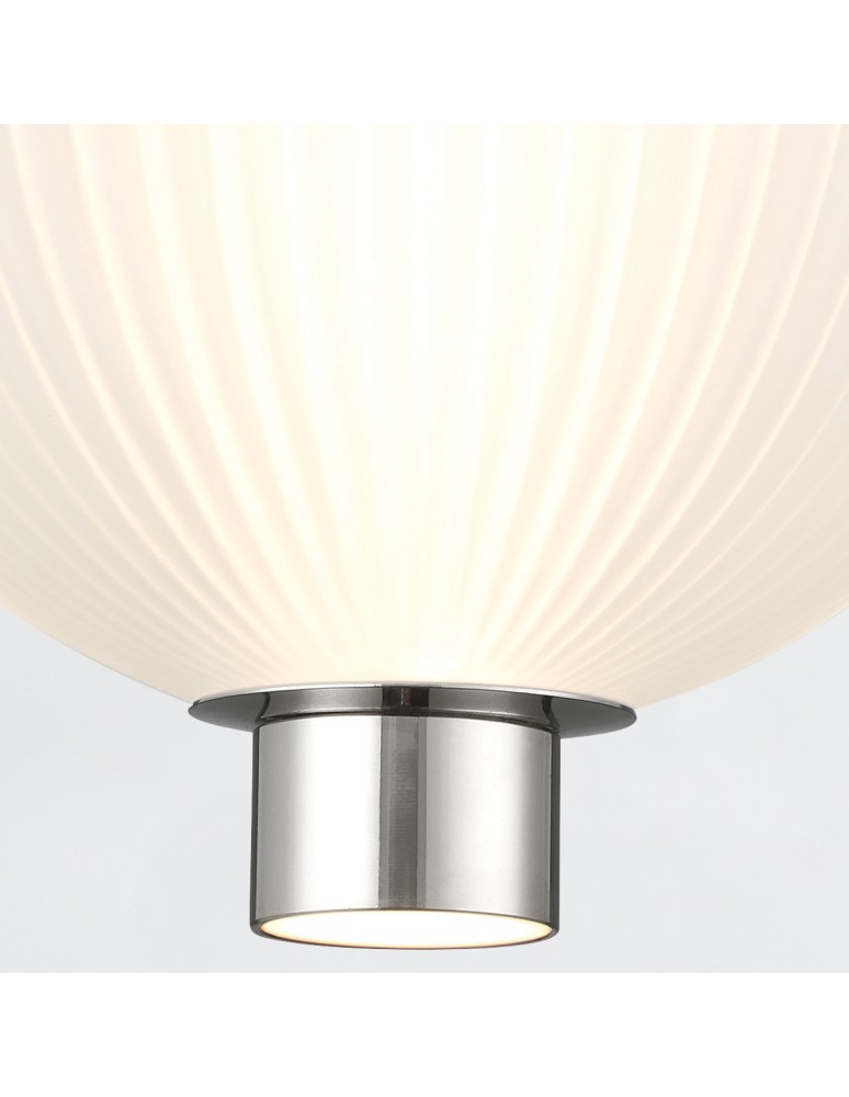 Pendant lamps spheres - Quintiesse Palams small pendant lamp - 2 light sources - Polished Nickel Elstead Lighting QN-PALMAS-2MP-PN - product kolory-swiatla.pl 4