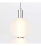 Pendant lamps spheres - Quintiesse Palams small pendant lamp - 2 light sources - Polished Nickel Elstead Lighting QN-PALMAS-2MP-PN - product 5
