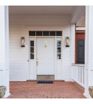 Quintiesse Średnia latarnia naścienna Rivamar - 1 źródło światła - Brązowo-złota QN-RIVAMAR-M-BLK-GD