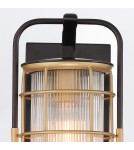 Outdoor wall lamps - Quintiesse Small wall lantern Rivamar - 1 light source - Brown and gold IP44 Elstead Lighting QN-RIVAMAR-S-BLK-GD - product 3