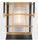 Outdoor wall lamps - Quintiesse Small wall lantern Rivamar - 1 light source - Brown and gold IP44 Elstead Lighting QN-RIVAMAR-S-BLK-GD - product 5
