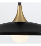 Classic pendant lamps - Quintiesse Welsh Pendant Lamp - Matte Black Elstead Lighting QN-WELSH-P-BK. - product 3