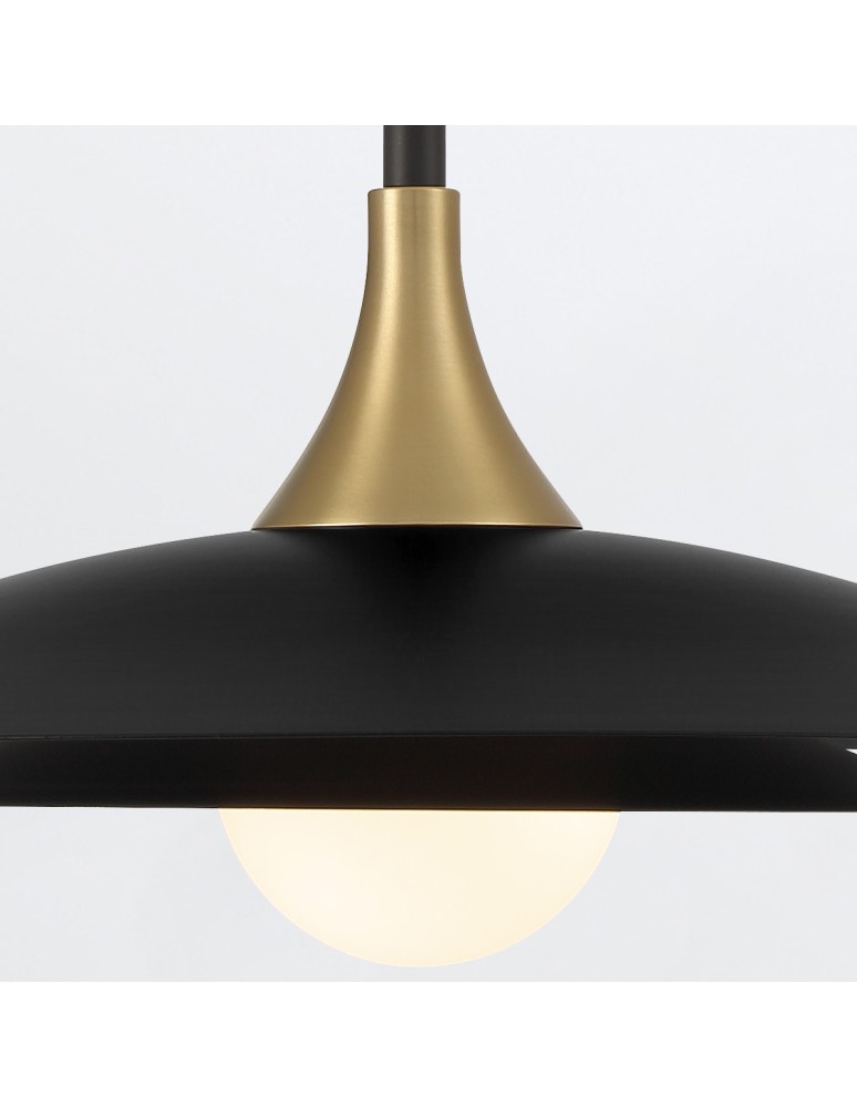Classic pendant lamps - Quintiesse Welsh Pendant Lamp - Matte Black Elstead Lighting QN-WELSH-P-BK. - product kolory-swiatla.pl 3