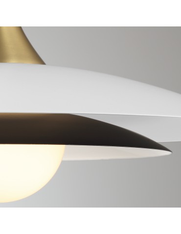 Quintiesse Welsh Pendant Lamp - Matte White Elstead Lighting QN-WELSH-P-WHT - product 2