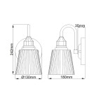 Bathroom wall lamps - Quintiesse Addison wall lamp - 1 light source IP44 Elstead Lighting QN-ADDISON1-BATH - product 6