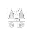 Bathroom wall lamps - Quintiesse Addison wall lamp - 2 light sources IP44 Elstead Lighting QN-ADDISON2-BATH - product 7