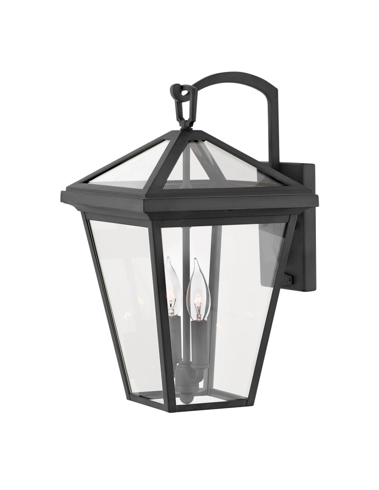 Outdoor wall lamps - Quintiesse Medium wall lantern Alford Place - 2 light sources IP44 Elstead Lighting QN-ALFORD-PLACE2-M-MB - product kolory-swiatla.pl 1