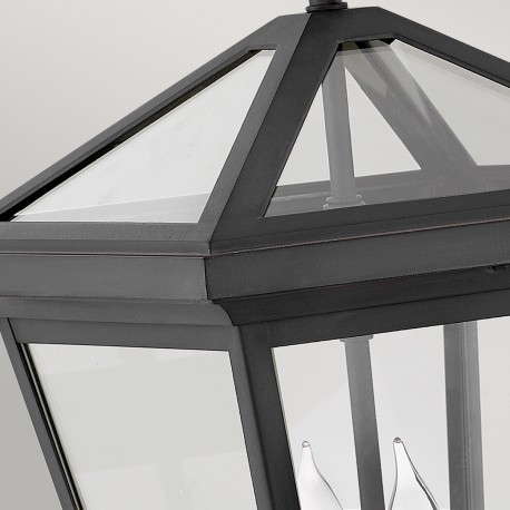 Quintiesse Średnia latarnia naścienna Alford Place - 2 źródła światła IP44 Elstead Lighting QN-ALFORD-PLACE2-M-MB