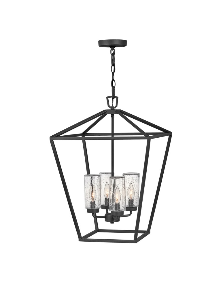 Outdoor pendant lamps - Quintiesse Alford Place pendant lantern - 4 light sources IP44 Elstead Lighting QN-ALFORD-PLACE-4P-MB - product kolory-swiatla.pl 1