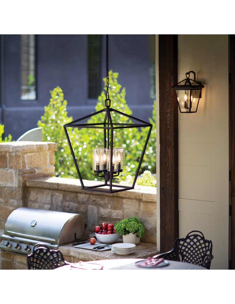 Outdoor pendant lamps - Quintiesse Alford Place pendant lantern - 4 light sources IP44 Elstead Lighting QN-ALFORD-PLACE-4P-MB - product kolory-swiatla.pl 6