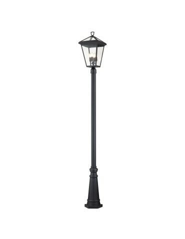 Quintiesse Alford Place standing lantern - 4 light sources IP44 Elstead Lighting QN-ALFORD-PLACE5-L-MB