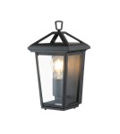 Outdoor wall lamps - Quintiesse Alford Place wall lantern - 1 light source IP44 Elstead Lighting QN-ALFORD-PLACE7-S-MB - product 1