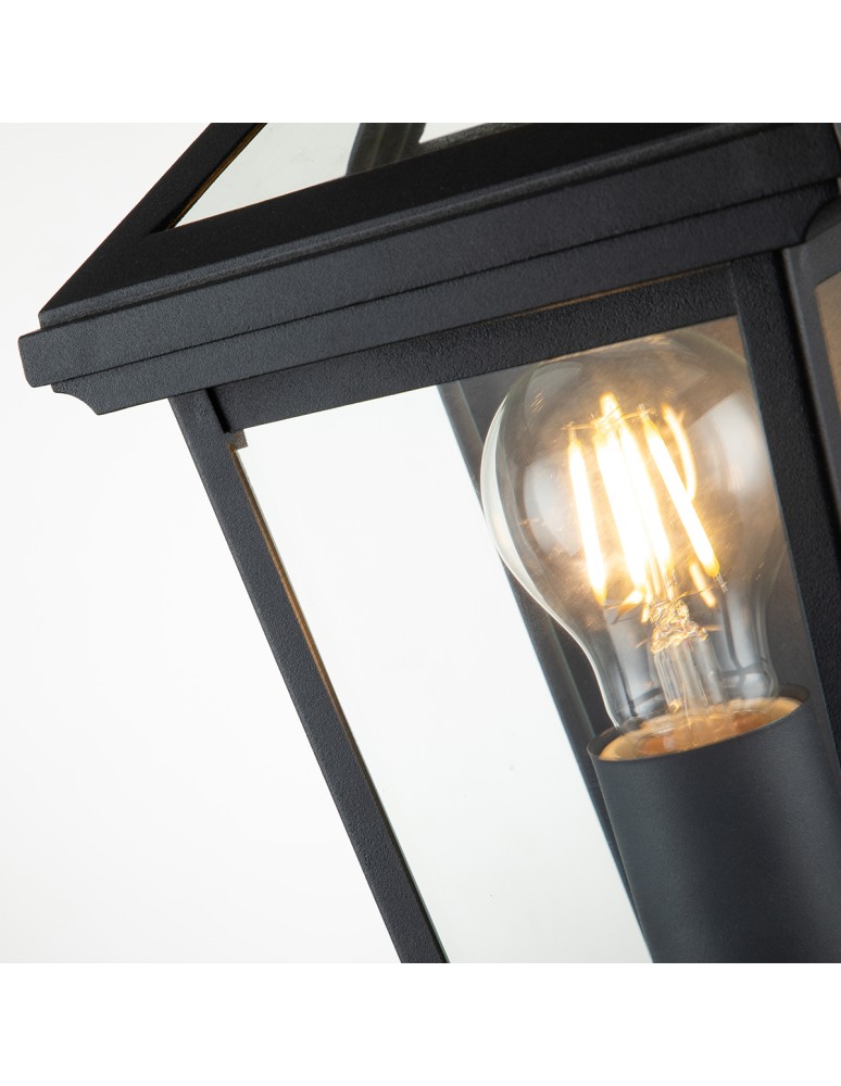 Outdoor wall lamps - Quintiesse Alford Place wall lantern - 1 light source IP44 Elstead Lighting QN-ALFORD-PLACE7-S-MB - product kolory-swiatla.pl 3