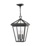 Outdoor pendant lamps - Quintiesse Large Alford Place pendant lantern - 3 light sources IP44 Elstead Lighting QN-ALFORD-PLACE8-L-MB - product 1