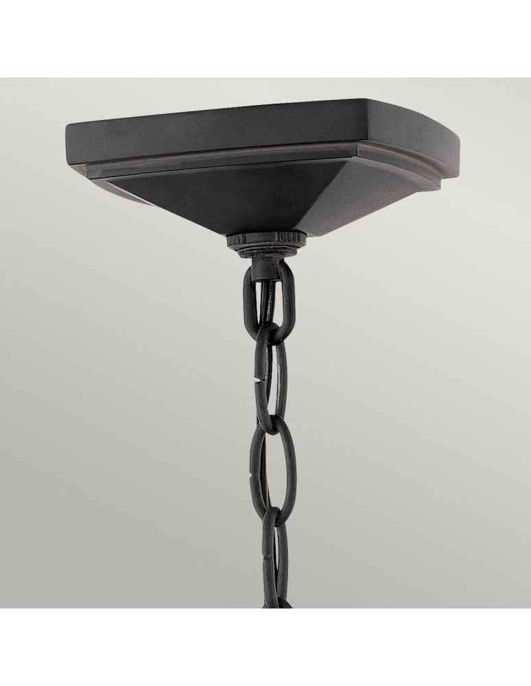 Outdoor pendant lamps - Quintiesse Large Alford Place pendant lantern - 3 light sources IP44 Elstead Lighting QN-ALFORD-PLACE8-L-MB - product kolory-swiatla.pl 2