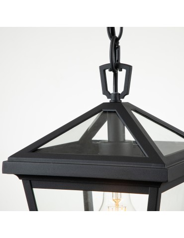 Quintiesse Small pendant lantern Alford Place - 1 light source IP44 Elstead Lighting QN-ALFORD-PLACE8-S-MB - product 2