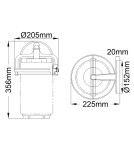 Outdoor wall lamps - Quintiesse Medium Andover wall lantern - 1 light source IP44 Elstead Lighting QN-ANDOVER-M - product 6