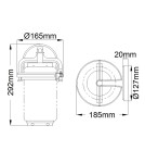 Outdoor wall lamps - Quintiesse Small Andover wall lantern - 1 light source IP44 Elstead Lighting QN-ANDOVER-S - product 5