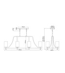 Pendant lamps over the island - Quintiesse Angelo chandelier - 8 light sources Elstead Lighting QN-ANGELO8-ISLE - product 8