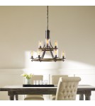 Rustic chandeliers - Quintiesse Angelo chandelier - 9 light sources Elstead Lighting QN-ANGELO9 - product 6