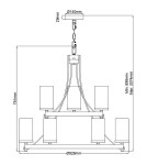 Quintiesse Żyrandol Angelo - 9 źródeł światła Elstead Lighting QN-ANGELO9