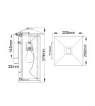 Outdoor wall lamps - Quintiesse Ashbern wall lantern - 1 light source IP44 Elstead Lighting QN-ASHBERN-M - product 6