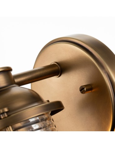 Quintiesse Ashland Bay wall lamp - 1 light source - Natural brass IP44 Elstead Lighting QN-ASHLANDBAY1-NBR-BATH - product 2