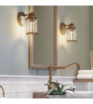 Quintiesse Kinkiet Ashland Bay - 1 źródło światła - Naturalny mosiądz IP44 Elstead Lighting QN-ASHLANDBAY1-NBR-BATH