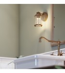 Bathroom wall lamps - Quintiesse Ashland Bay wall lamp - 1 light source - Natural brass IP44 Elstead Lighting QN-ASHLANDBAY1-NBR-BATH - product 8