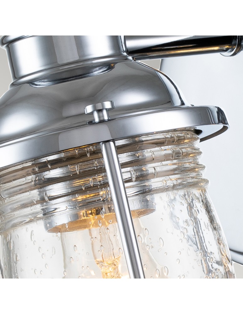 Quintiesse Kinkiet Ashland Bay - 1 źródło światła - Polerowany chrom IP44 Elstead Lighting QN-ASHLANDBAY1-PC-BATH