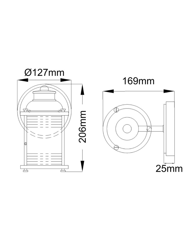 Quintiesse Kinkiet Ashland Bay - 1 źródło światła - Polerowany chrom IP44 Elstead Lighting QN-ASHLANDBAY1-PC-BATH