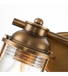 Bathroom wall lamps - Quintiesse Ashland Bay wall lamp - 2 light sources - Natural brass IP44 Elstead Lighting QN-ASHLANDBAY2-NBR-BATH - product 2