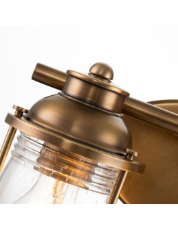 Quintiesse Kinkiet Ashland Bay - 2 źródła światła - Naturalny mosiądz IP44 Elstead Lighting QN-ASHLANDBAY2-NBR-BATH - produkt 2