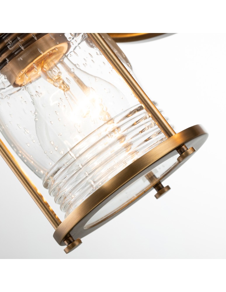 Bathroom wall lamps - Quintiesse Ashland Bay wall lamp - 2 light sources - Natural brass IP44 Elstead Lighting QN-ASHLANDBAY2-NBR-BATH - product kolory-swiatla.pl 3
