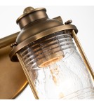 Quintiesse Kinkiet Ashland Bay - 2 źródła światła - Naturalny mosiądz IP44 Elstead Lighting QN-ASHLANDBAY2-NBR-BATH