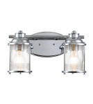Quintiesse Kinkiet Ashland Bay - 2 źródła światła - Polerowany chrom IP44 Elstead Lighting QN-ASHLANDBAY2-PC-BATH