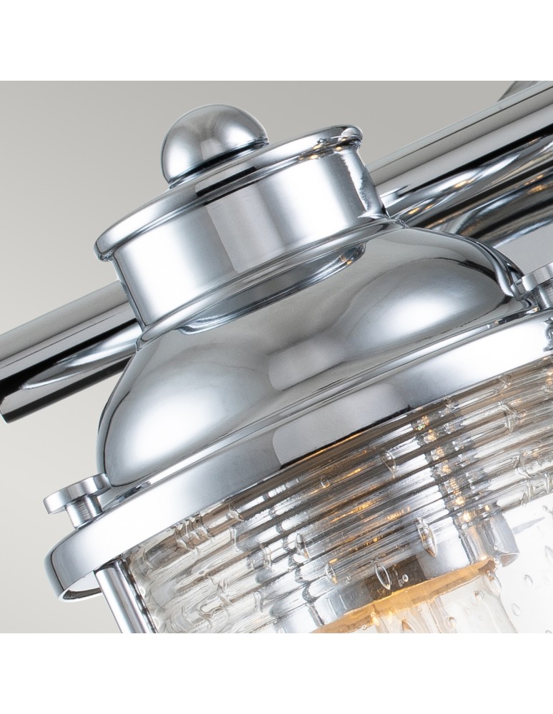 Bathroom wall lamps - Quintiesse Ashland Bay wall lamp - 2 light sources - Polished chrome IP44 Elstead Lighting QN-ASHLANDBAY2-PC-BATH - product kolory-swiatla.pl 2