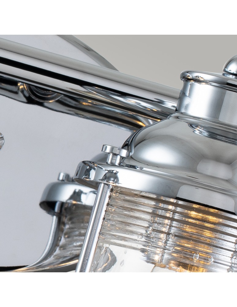 Quintiesse Kinkiet Ashland Bay - 2 źródła światła - Polerowany chrom IP44 Elstead Lighting QN-ASHLANDBAY2-PC-BATH