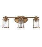 Bathroom wall lamps - Quintiesse Ashland Bay wall lamp - 3 light sources - Natural brass IP44 Elstead Lighting QN-ASHLANDBAY3-NBR-BATH - product 5