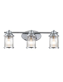 Quintiesse Ashland Bay wall lamp - 3 light sources - Polished chrome IP44 Elstead Lighting QN-ASHLANDBAY3-PC-BATH