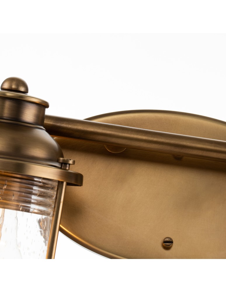 Bathroom wall lamps - Quintiesse Ashland Bay wall lamp - 4 light sources - Natural brass IP44 Elstead Lighting QN-ASHLANDBAY4-NBR-BATH - product kolory-swiatla.pl 2