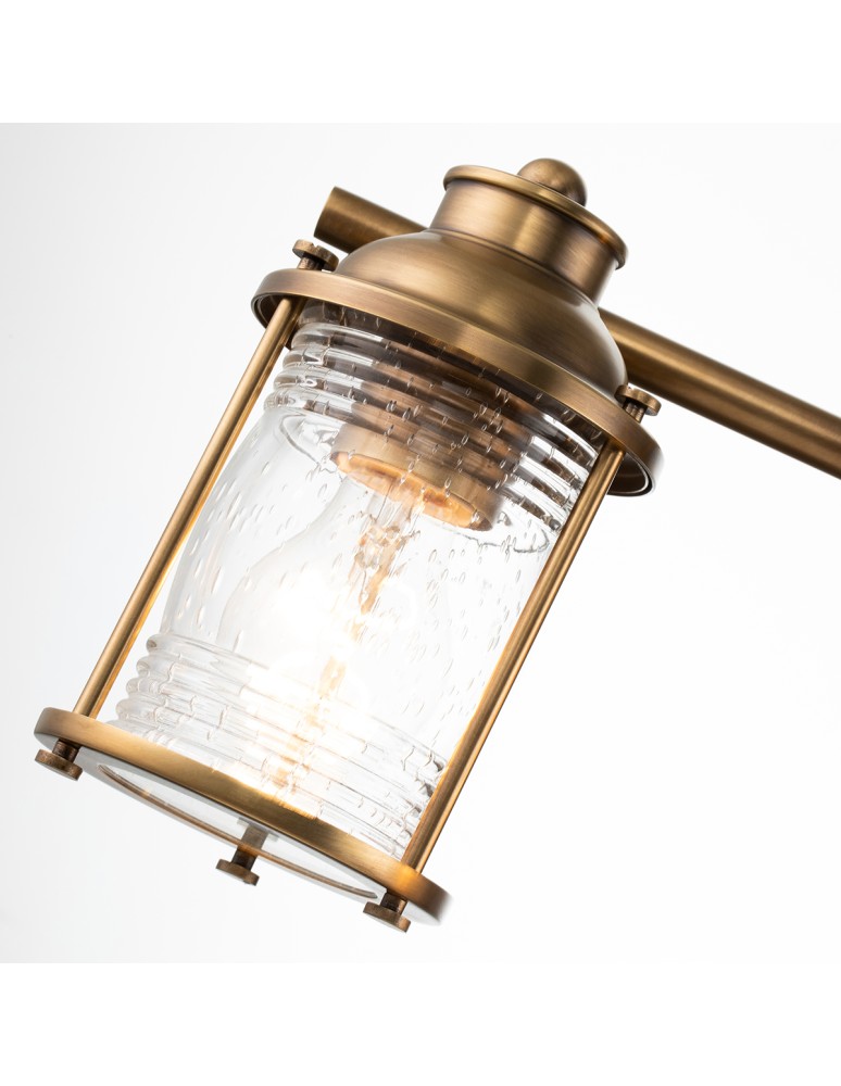 Bathroom wall lamps - Quintiesse Ashland Bay wall lamp - 4 light sources - Natural brass IP44 Elstead Lighting QN-ASHLANDBAY4-NBR-BATH - product kolory-swiatla.pl 3