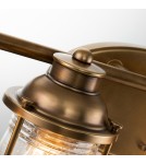 Bathroom wall lamps - Quintiesse Ashland Bay wall lamp - 4 light sources - Natural brass IP44 Elstead Lighting QN-ASHLANDBAY4-NBR-BATH - product 4