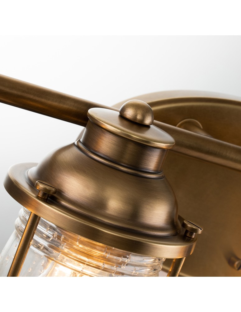 Quintiesse Kinkiet Ashland Bay - 4 źródła światła - Naturalny mosiądz IP44 Elstead Lighting QN-ASHLANDBAY4-NBR-BATH