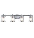 Bathroom wall lamps - Quintiesse Ashland Bay wall lamp - 4 light sources - Polished chrome IP44 Elstead Lighting QN-ASHLANDBAY4-PC-BATH - product 1